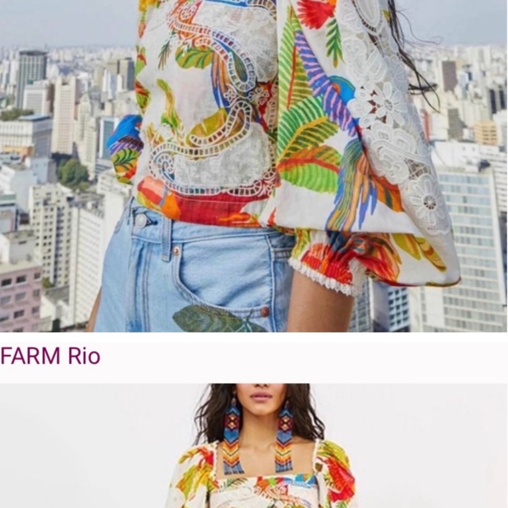 FARM Rio Multicolor Floral Blouse - Picture 10 of 10